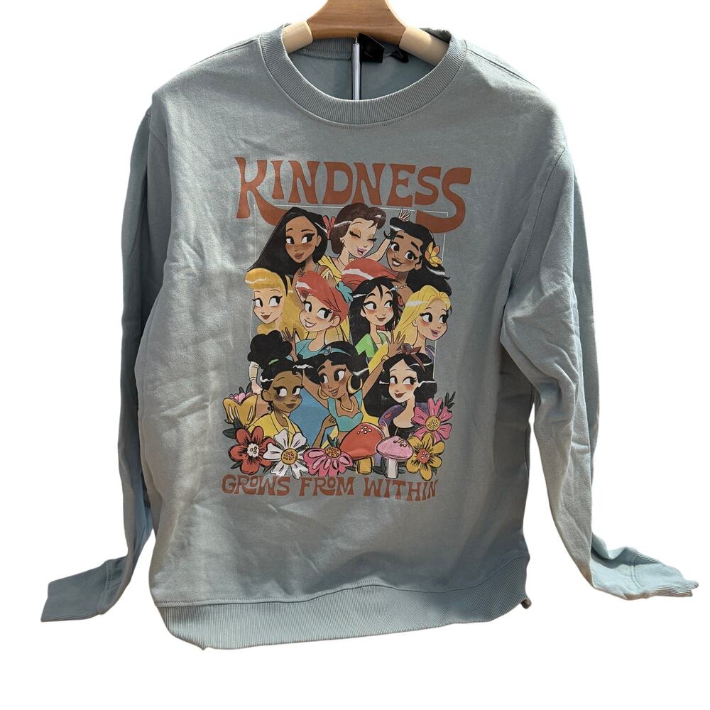 Disney Women's Kindness Grows From Within Graphic Sweatshirt - Size Large - NWT